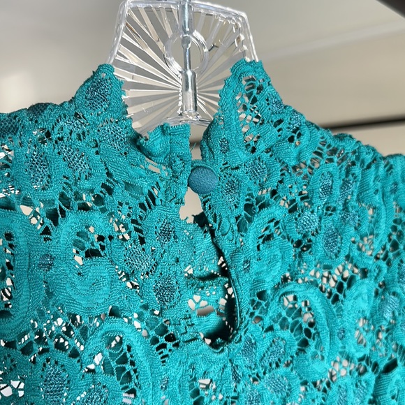 NIGHTCAP by Carisa Rene Lace Dixie Bodycon Slip On Dress - Emerald green - Picture 6 of 8